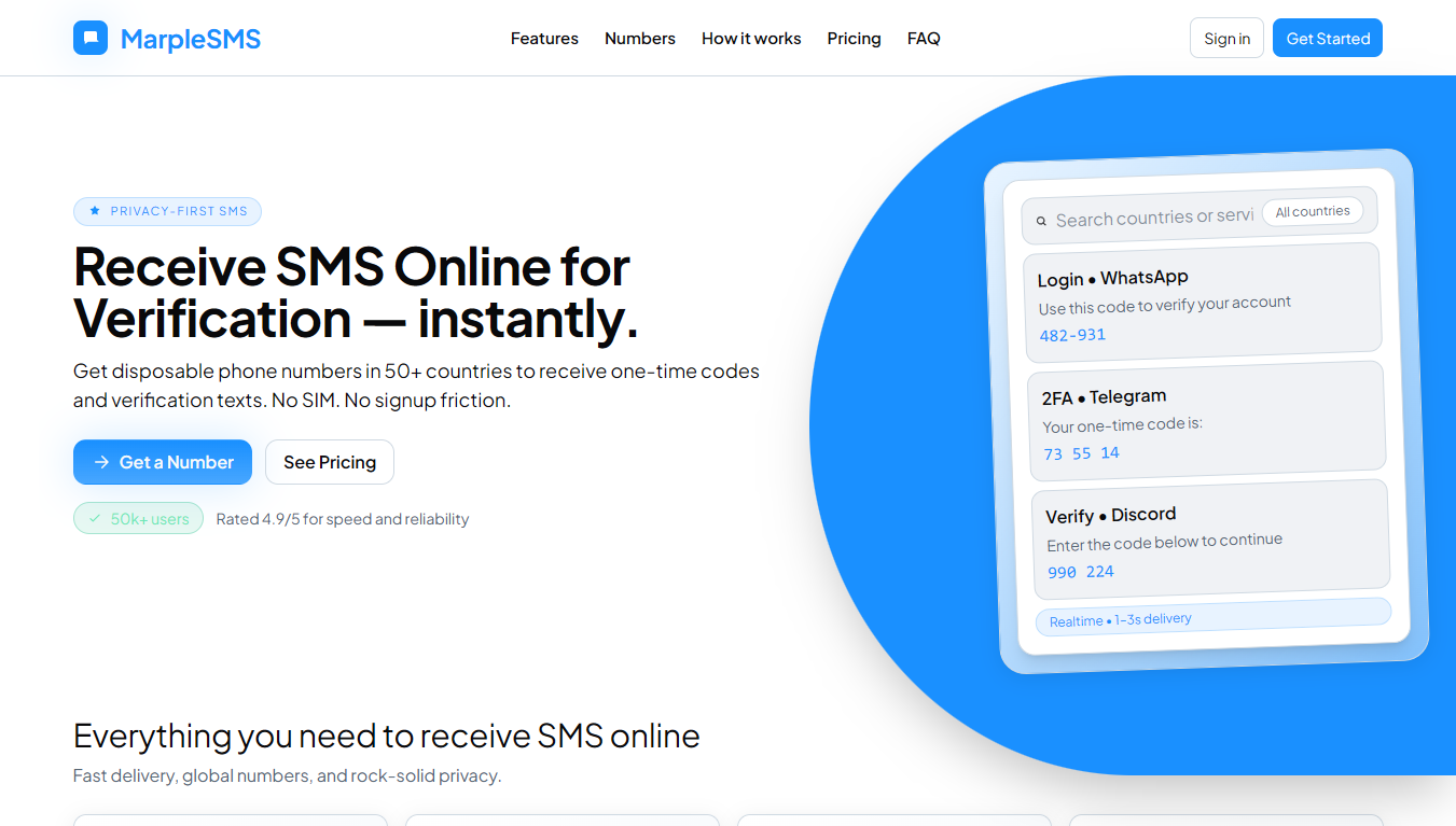 MarpleSMS preview
